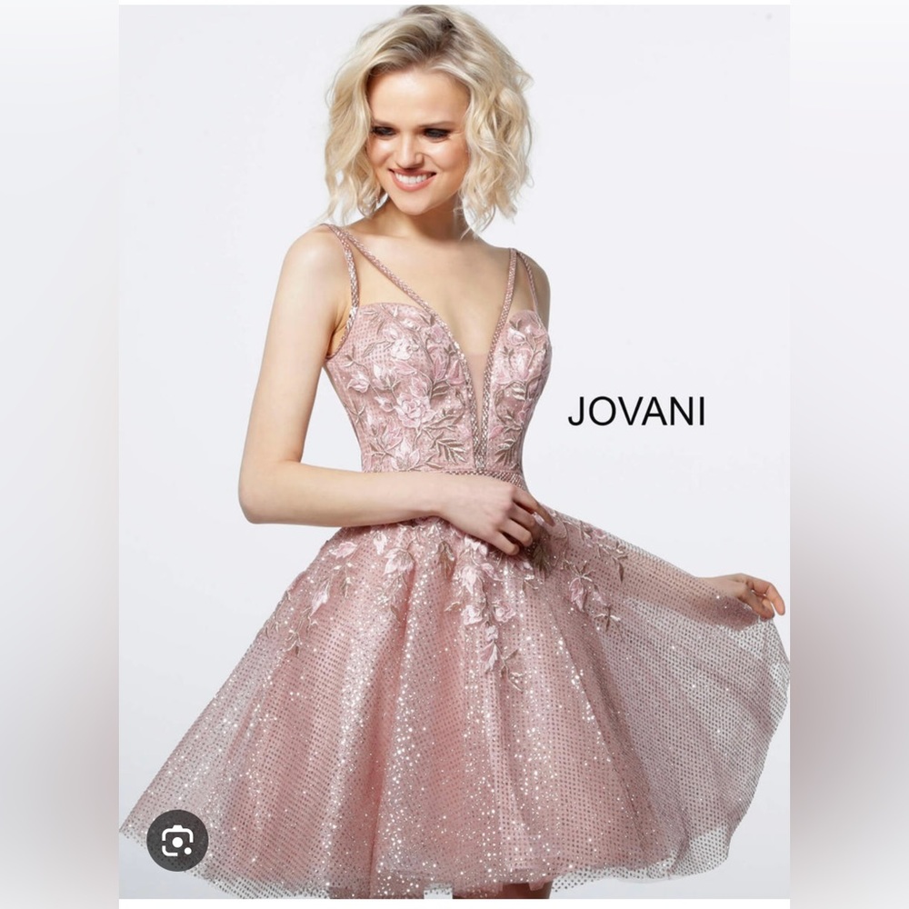Jovani Dress Sold Out Size 6 w/light alterations.Wore once.Blush/pink.Gorgeous😍